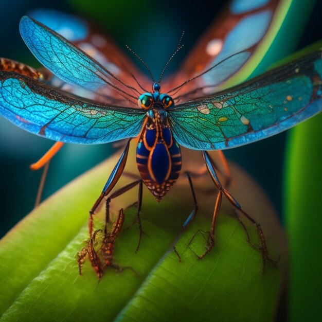 A beleza da natureza capturou a visão macro do gerador de insetos