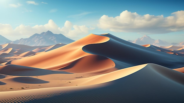 A beleza da paisagem cênica do deserto