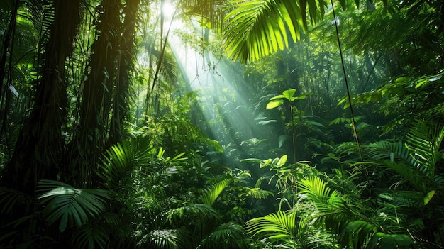 A beleza encantadora da selva