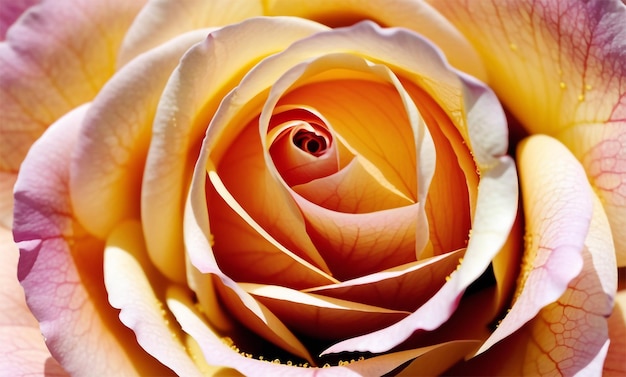 Foto a beleza escondida nas veias das rosas imagem de perto