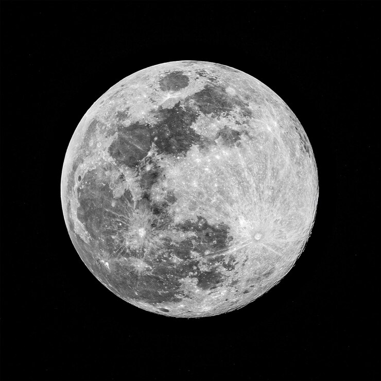 Foto a beleza silenciosa do brilho da lua