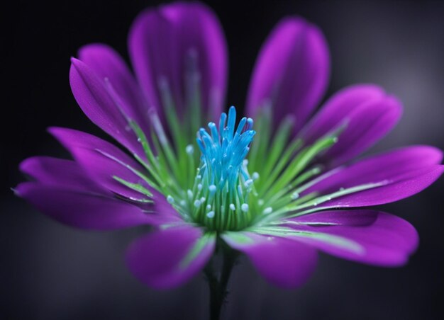 Foto a blumen in der natur schließen schöne rosa blütenblätter