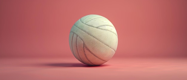 A bola de voleibol.