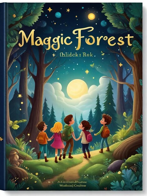 Foto a capa do livro enchanted forest adventure kid