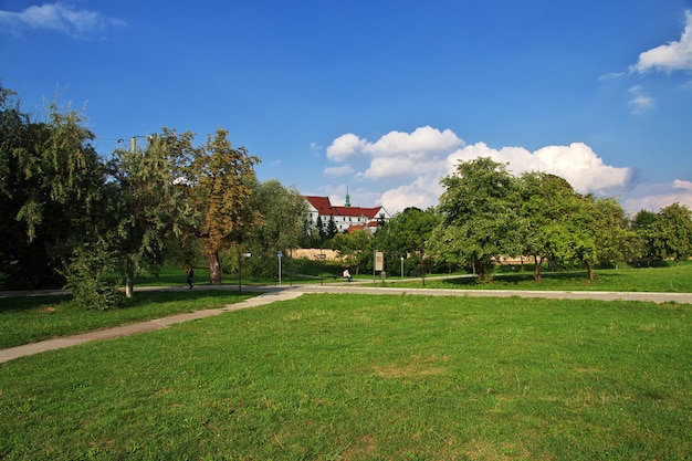 A casa na cidade de Wieliczka na Polônia