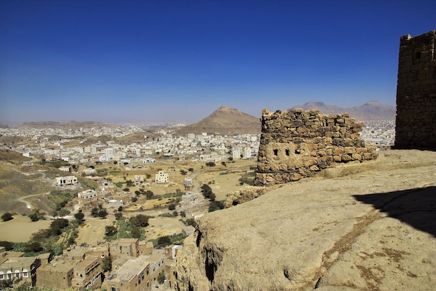 A casa vintage na pequena aldeia perto de Sana'a Yemen