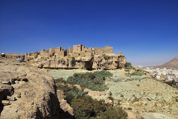 A casa vintage na pequena aldeia perto de Sana'a Yemen