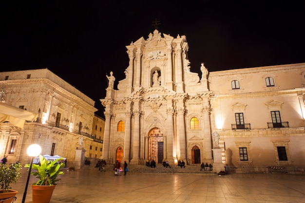 A, catedral, de, syracuse