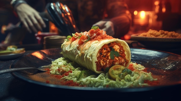 A chimichanga é um burrito frito