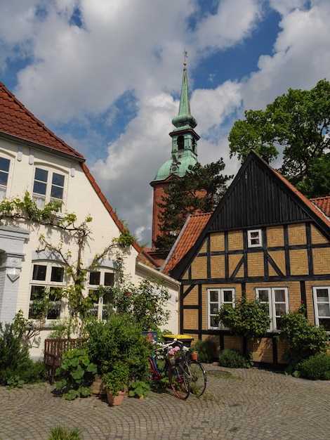 a cidade de Kappeln no rio Schlei