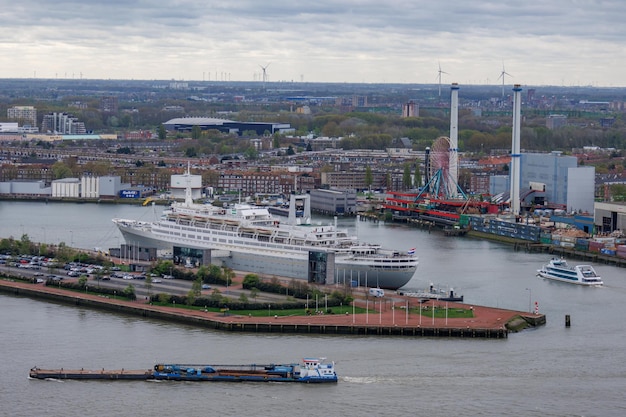 Foto a cidade de roterdã, na holanda