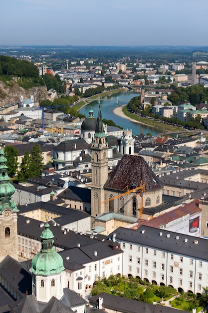 A cidade velha de Salzburgo, Áustria