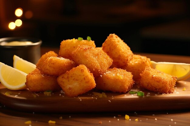 A_closeup_shot_of_chicken_nuggets_being_served_on_a_76_block_1_0jpg