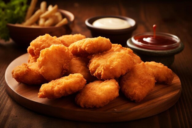 Foto a_closeup_shot_of_chicken_nuggets_being_served_on_a_93_block_1_1jpg