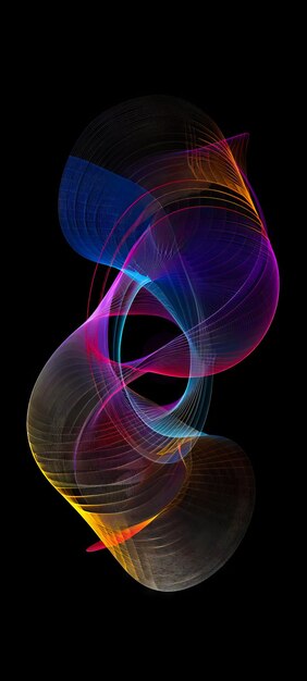 Foto a colorful abstract image of a swirling pattern