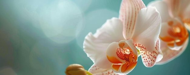 A complexidade da natureza Explorando os detalhes delicados de um despertar de primavera de uma orquídea