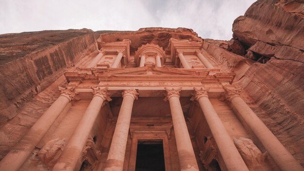 A construção do tesouro em petra