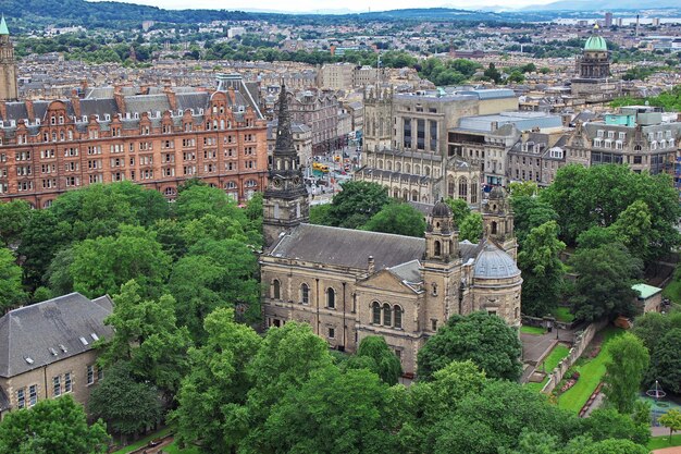 A construção em edimburgo escócia reino unido