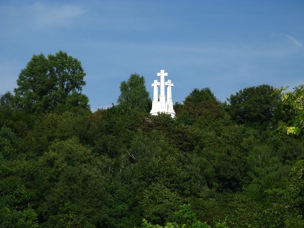 A construção na cidade de vilnius, lituânia