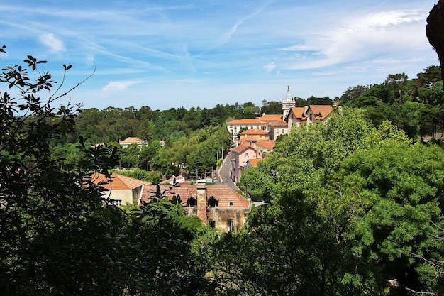 A construção na cidade Portugal de Sintra