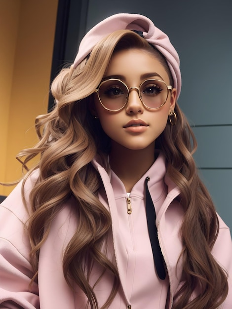 a_COOL_style_ARIANA_GRANDE_wearing_glasses