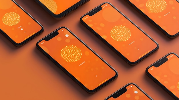 a cor laranja do iphone é laranja e tem um fundo laranja