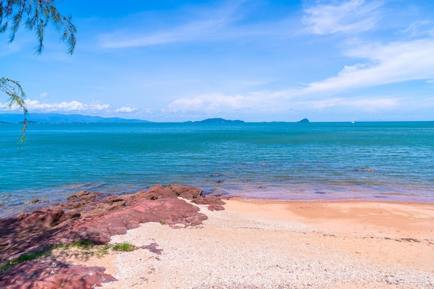 A Costa Rosa ou Lan Him Chomphu em Chanthaburi na Tailândia