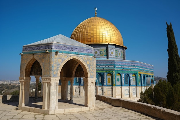 A cúpula da rocha em jerusalém