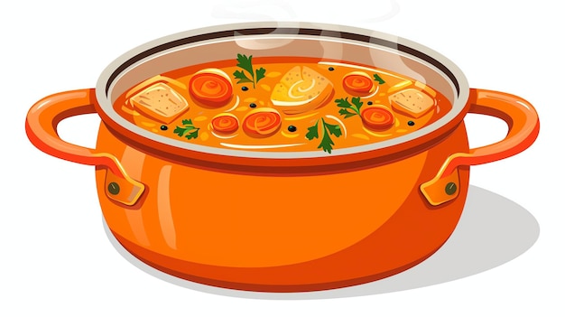Foto a delicious and hearty soup is the perfect way to warm up on a cold day