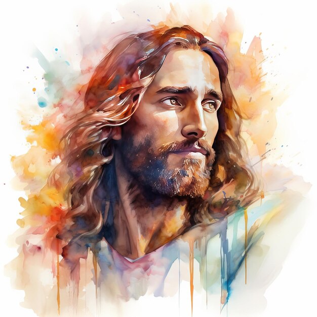 A Divina Obra-prima Jesus Cristo Imortalizada em Aquarela