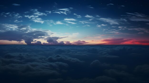 A elegância do céu noturno