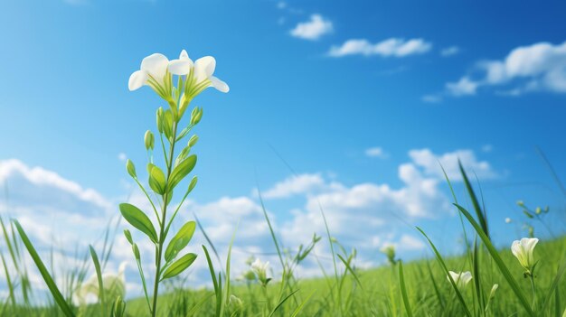 A energia juvenil das flores brancas em ambientes orgânicos