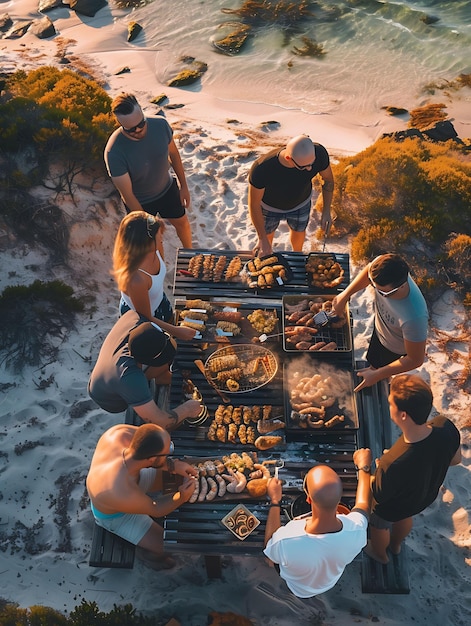 Foto a essência das atividades comunitárias de vizinhança celebrações de feriados e fotos cativantes