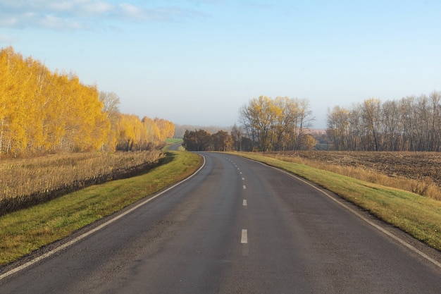 A estrada se distancia