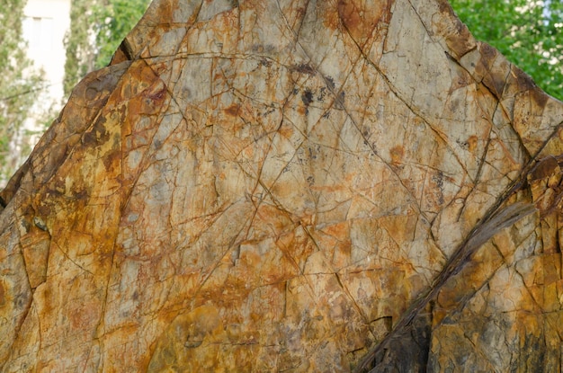 A estrutura da superfície de pedra de granito.