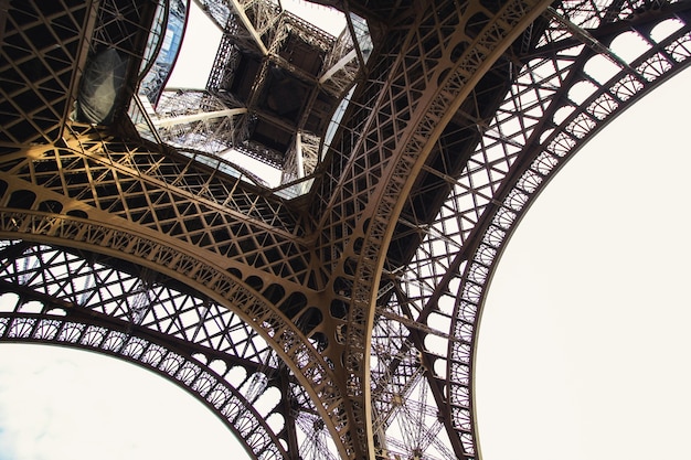 A estrutura da Torre Eiffel