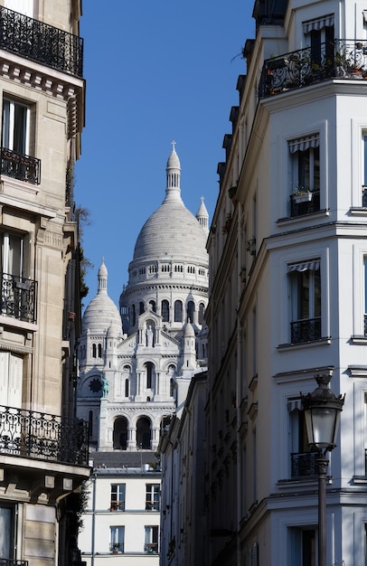 A famosa basílica Sacre Coeur Paris França