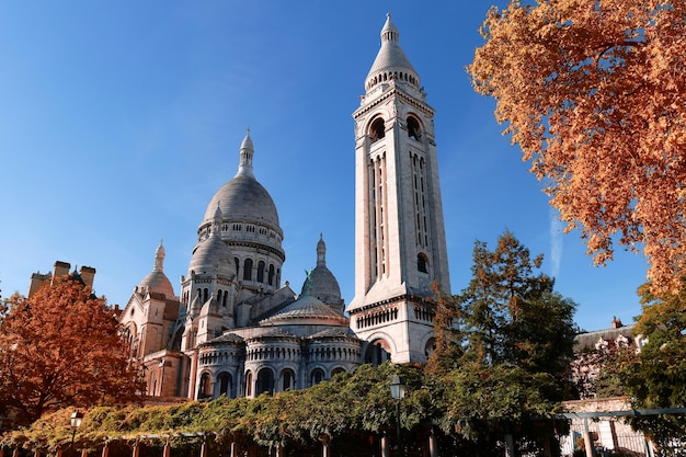 A famosa basílica Sacre Coeur Paris França