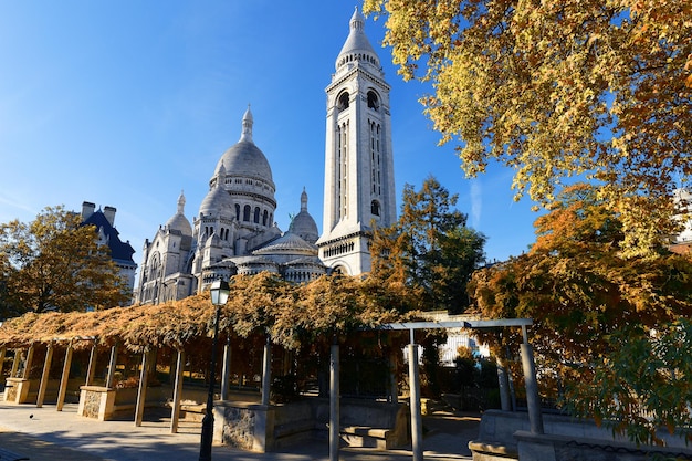 A famosa basílica Sacre Coeur Paris França