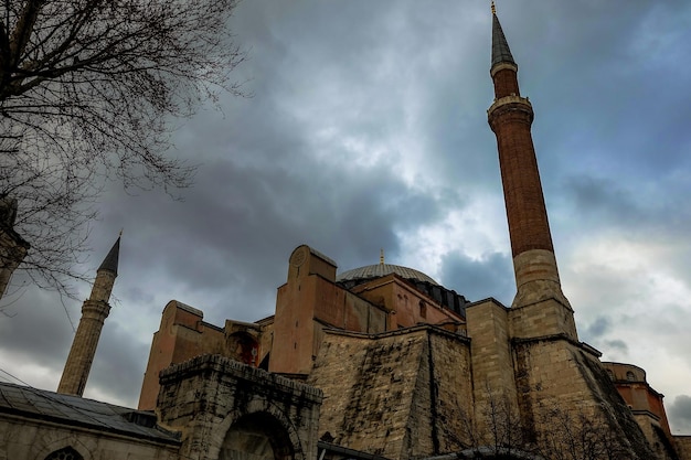 A famosa Mesquita do Museu Hagia Sophia Aya Sophia Ayasofya em Istambul