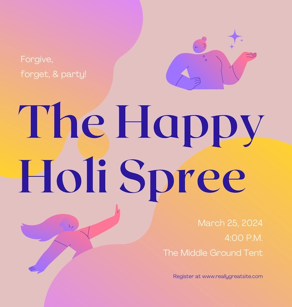 A feliz festa de Holi