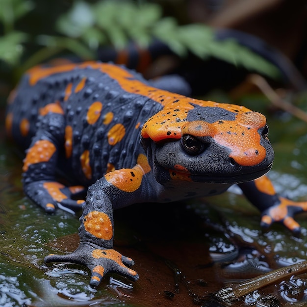 A fêmea de Tylototriton verrucosus é uma espécie atraente, grande e robusta.