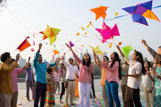 Foto a festa de makar sankranti em fotos e ilustrações