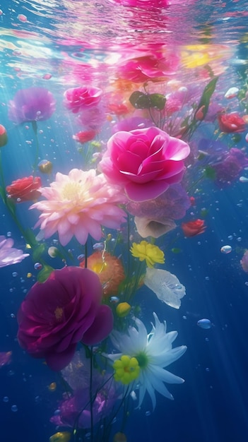 A flor na água