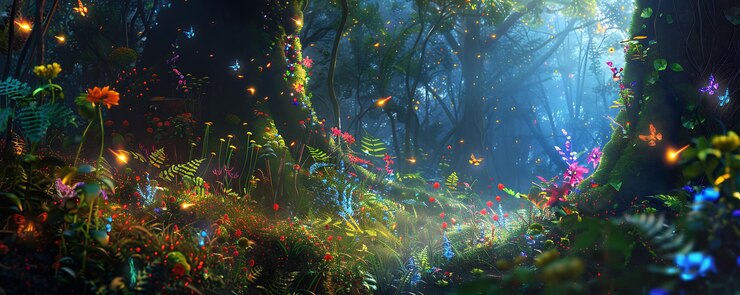 Foto a floresta do futuro por pessoa