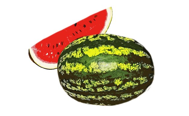 A fruta da melancia é uma fonte saborosa e saudável de minerais e vitaminas papel de parede em um fundo branco