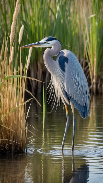 A garça majestosa