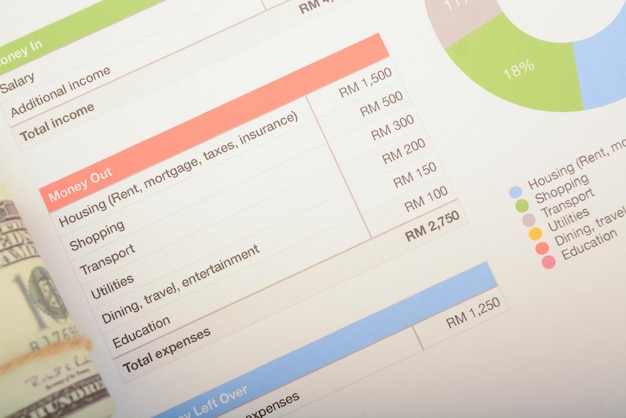 A gestão de um orçamento mensal requer uma consideração cuidadosa das despesas com habitação, compras, transportes, serviços públicos, alimentação, viagens, educação e cuidados médicos.