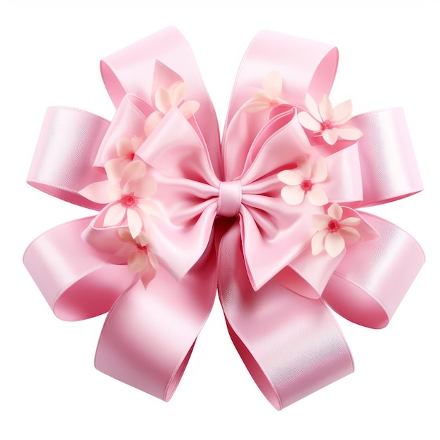 Foto a gift bow isolated on a plain white background