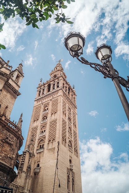 A, giralda, torre, em, sevilha, andalusia